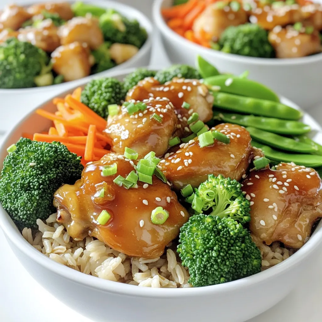 Honey Garlic Chicken Bowls Flavorful Weeknight Meal