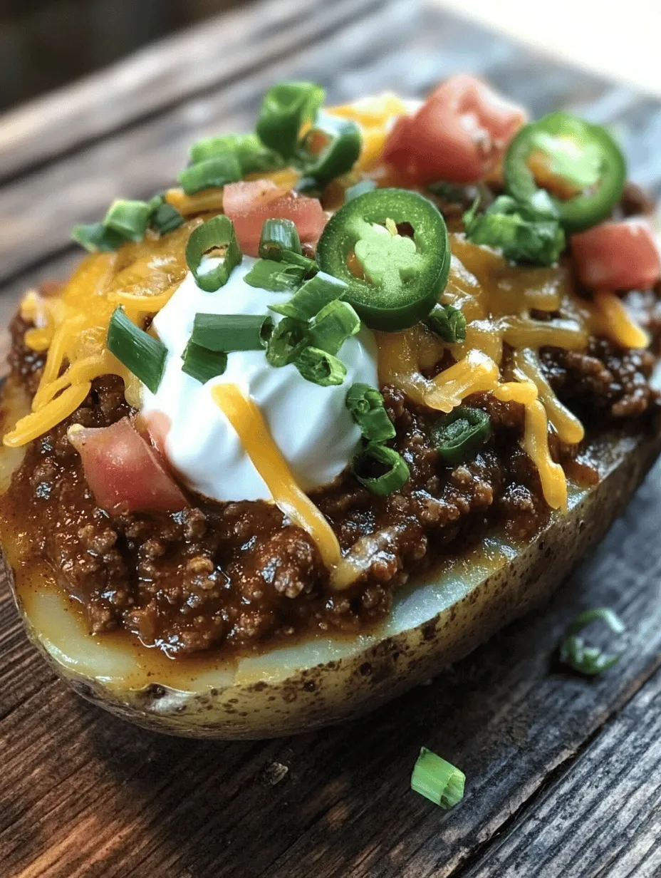 Chili Cheese Baked Potatoes: A Comforting Delight