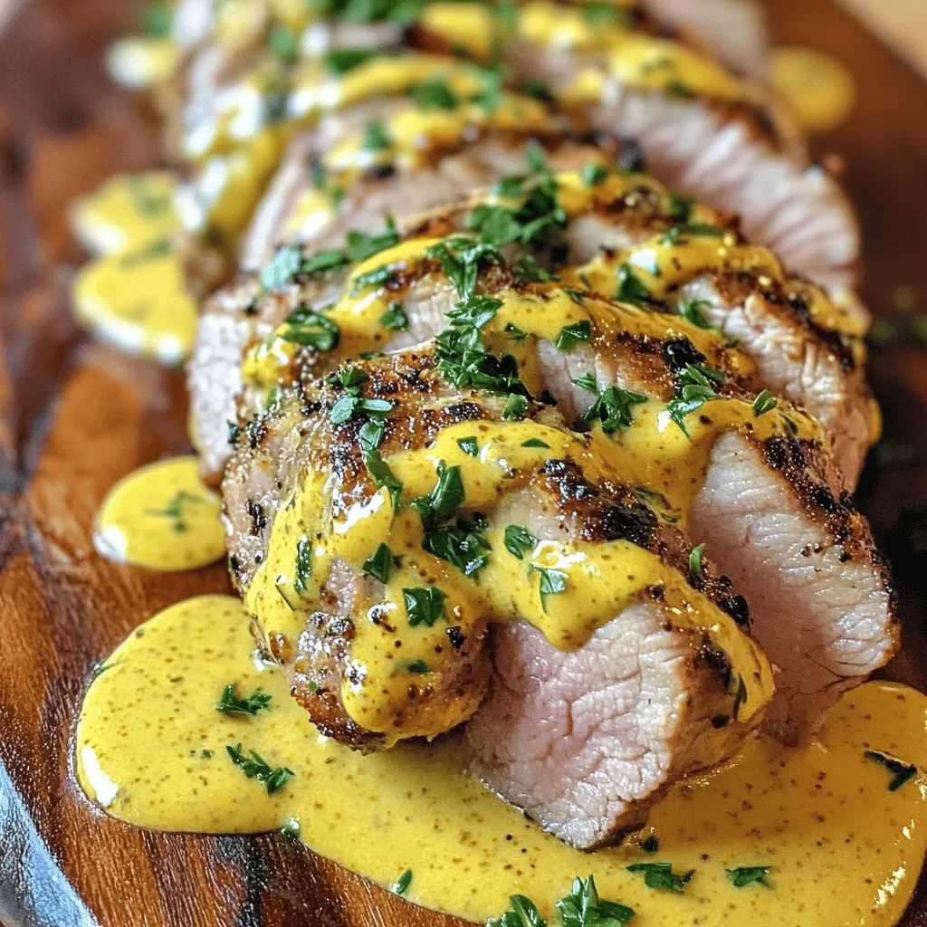 Savory Pork Tenderloin with Creamy Mustard Sauce