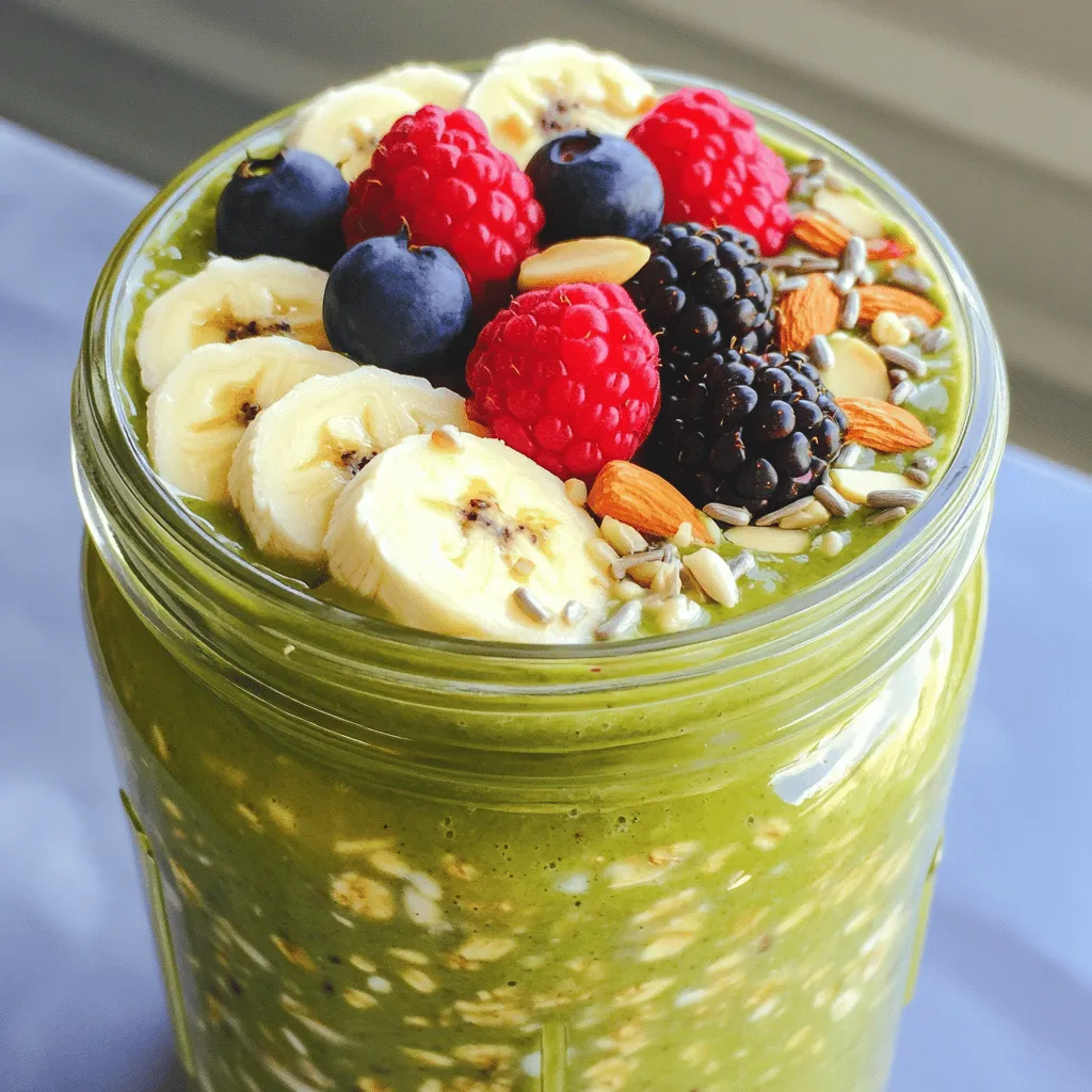 High-Protein Matcha Overnight Oats Nutritious Breakfast