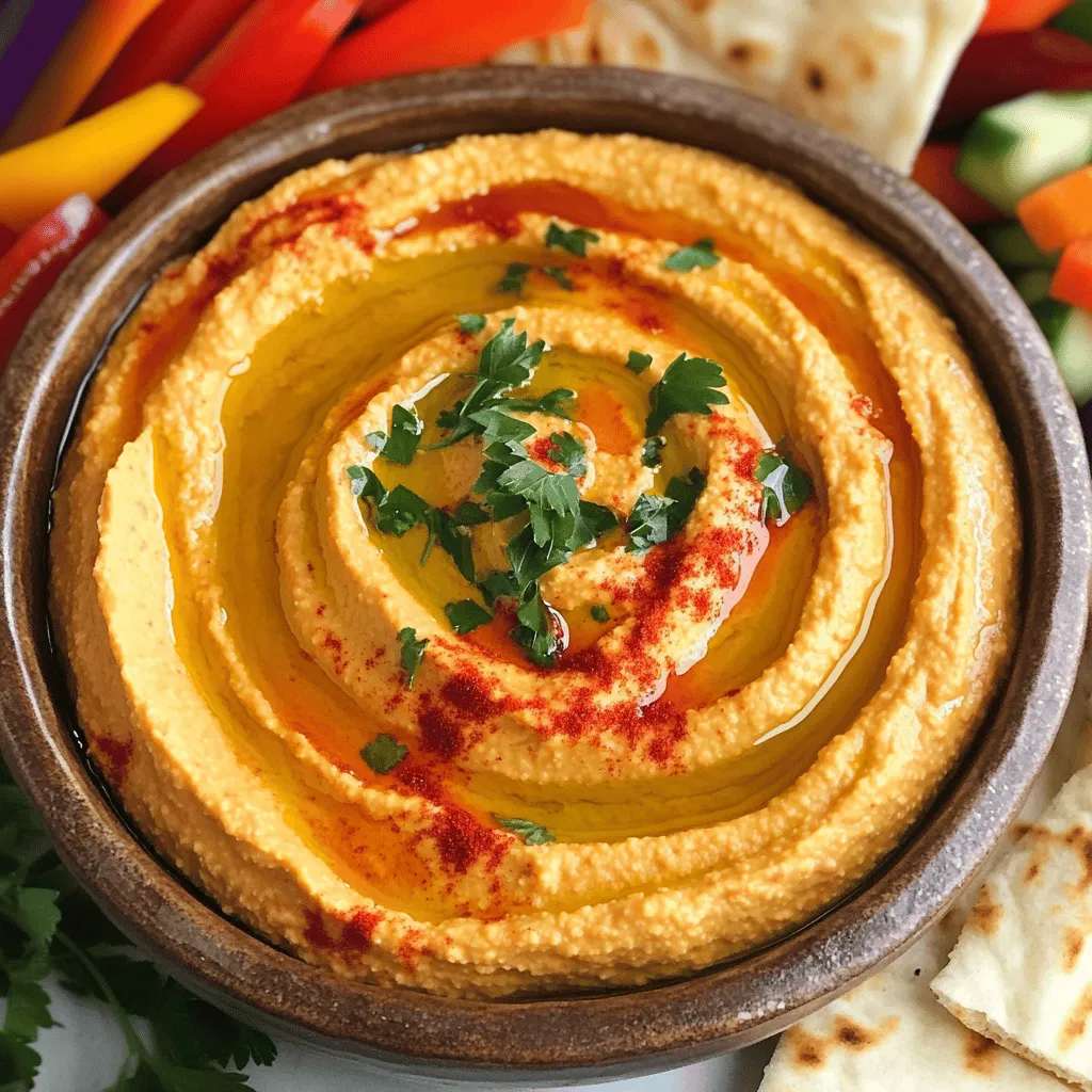 Roasted Red Pepper Hummus Flavorful and Simple Recipe