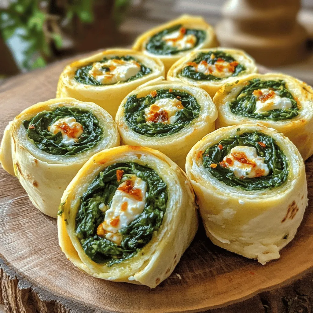Savory Spinach and Feta Pinwheels: A Flavorful Delight