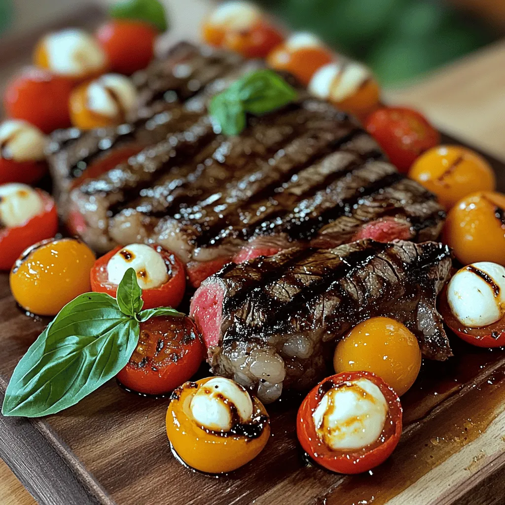 Balsamic Caprese Grilled Steak Recipe Delightful Dish