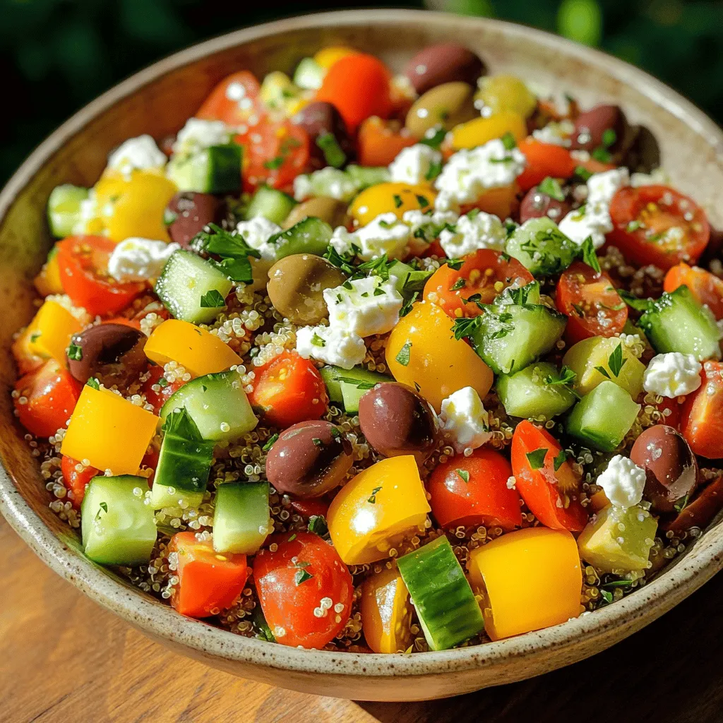 Greek Quinoa Chopped Salad Fresh and Flavorful Meal