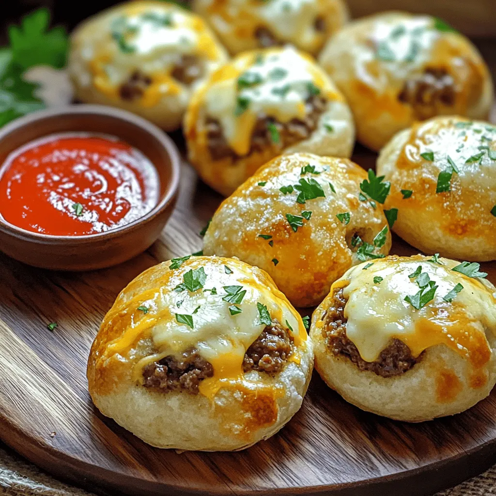Irresistible Garlic Parmesan Cheeseburger Bombs Recipe