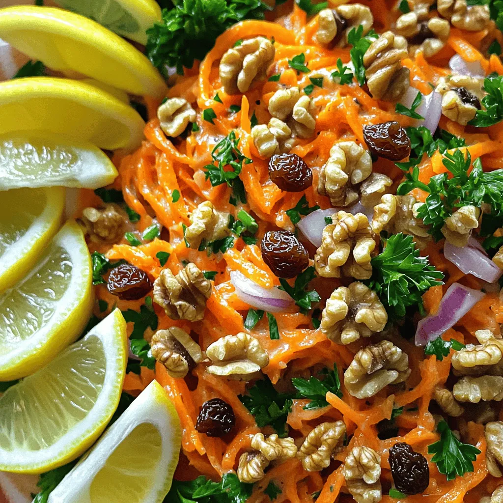 French Carrot Salad with Lemon Dijon Dressing Delight