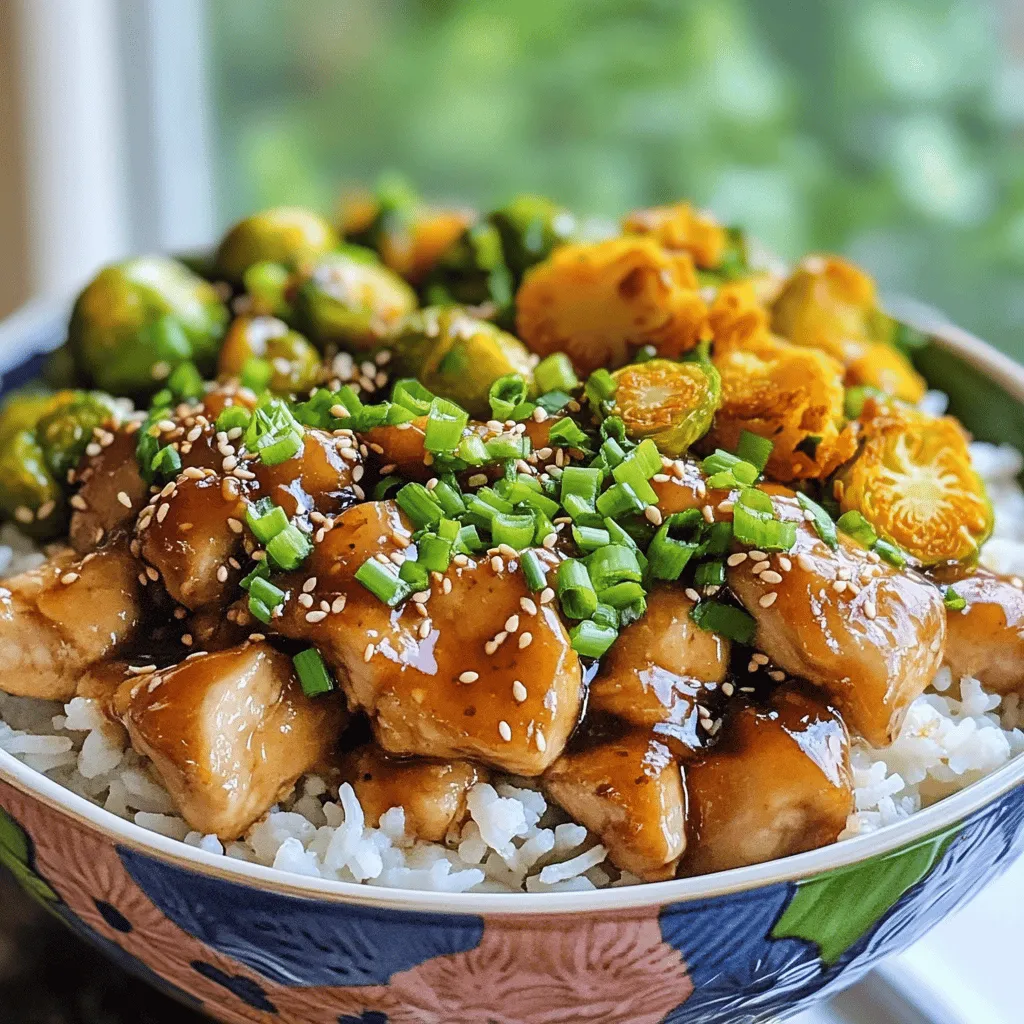 To make delicious teriyaki chicken bowls, you need fresh ingredients. The main star is the chicken. Use two boneless, skinless chicken breasts. Dice them into bite-sized pieces. For flavor, you