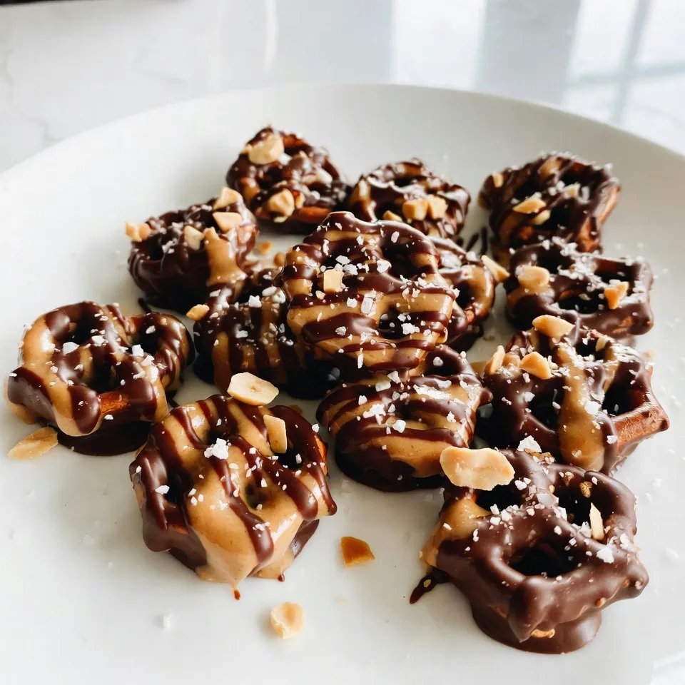 Chocolate Dipped Peanut Butter Pretzels Delightful Snack