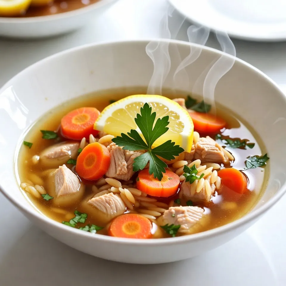 Greek Lemon Chicken Soup Comforting and Simple Recipe