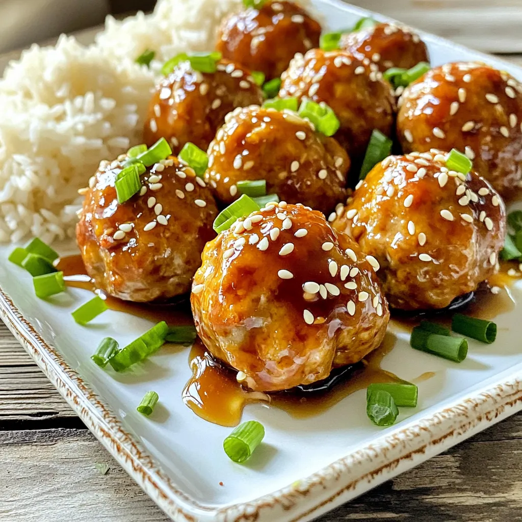 Teriyaki Chicken Meatballs Scrumptious and Easy Recipe
