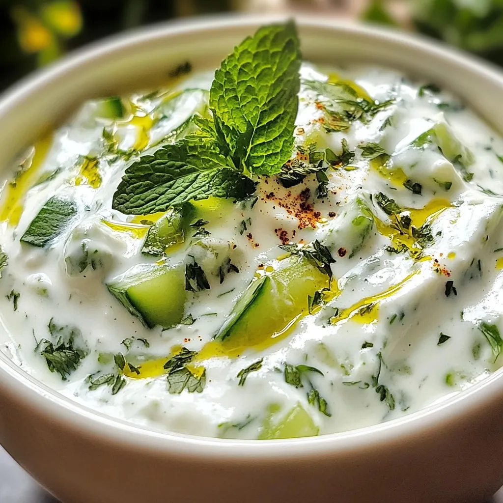 Cucumber Mint Yogurt Raita Delightful and Refreshing Dip