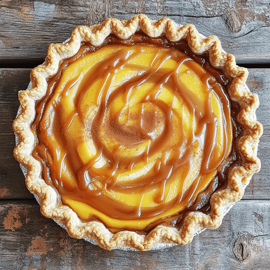 Caramel Swirl Pumpkin Pie Irresistible Autumn Delight