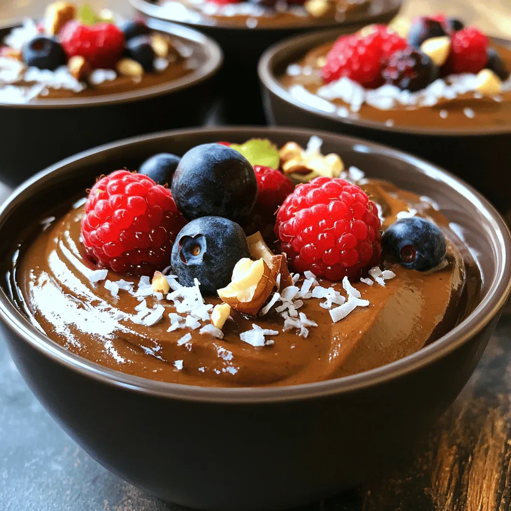 Chocolate Avocado Pudding Healthy Dessert Recipe
