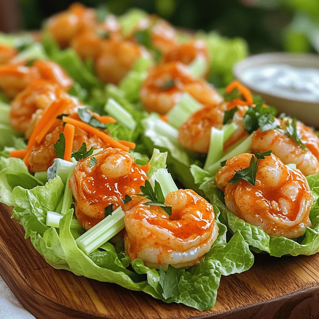 Buffalo Shrimp Lettuce Wraps Flavorful and Healthy Meal