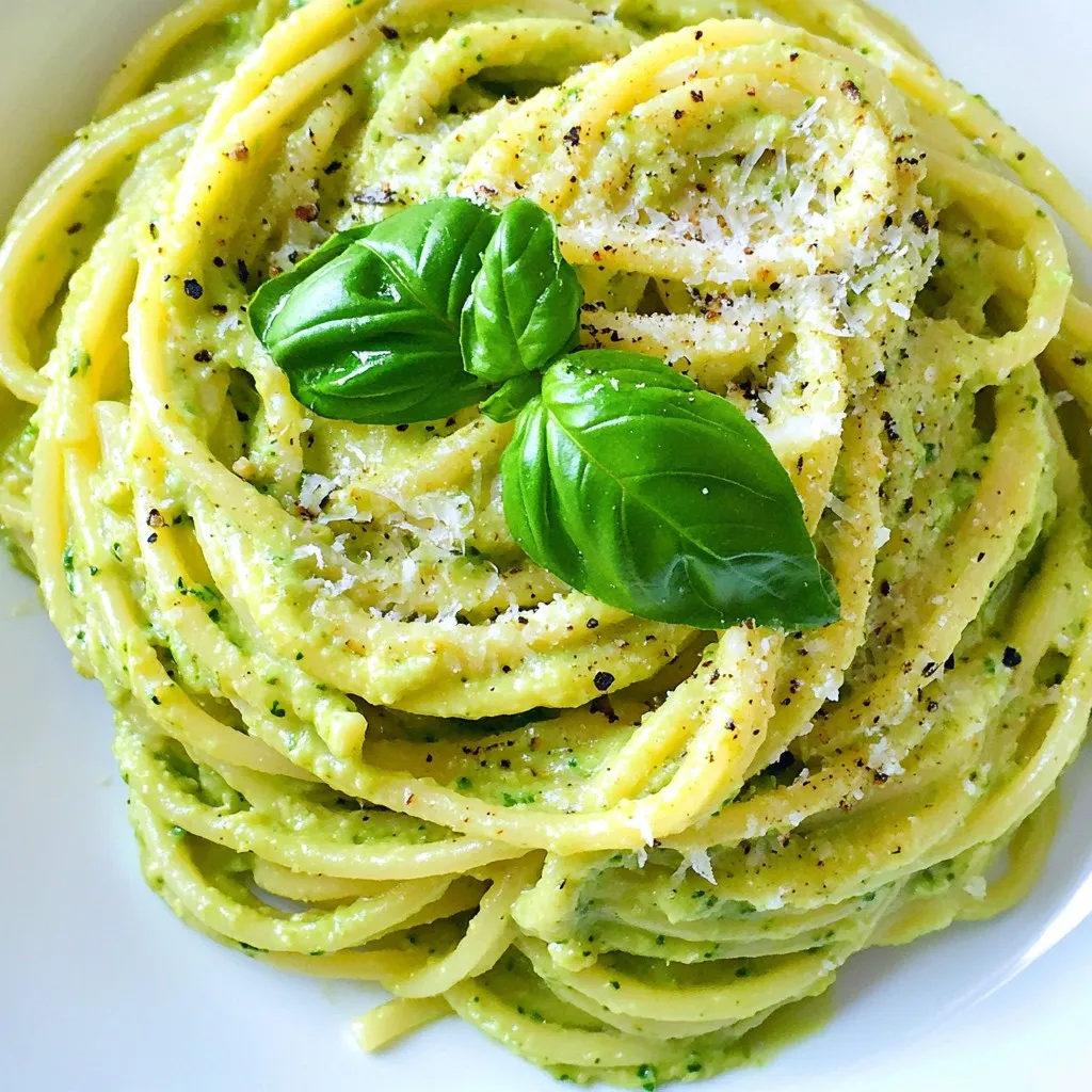 Creamy Avocado Pasta Delight in Minutes