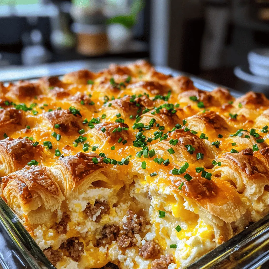 Overnight Croissant Breakfast Casserole Delightful Dish