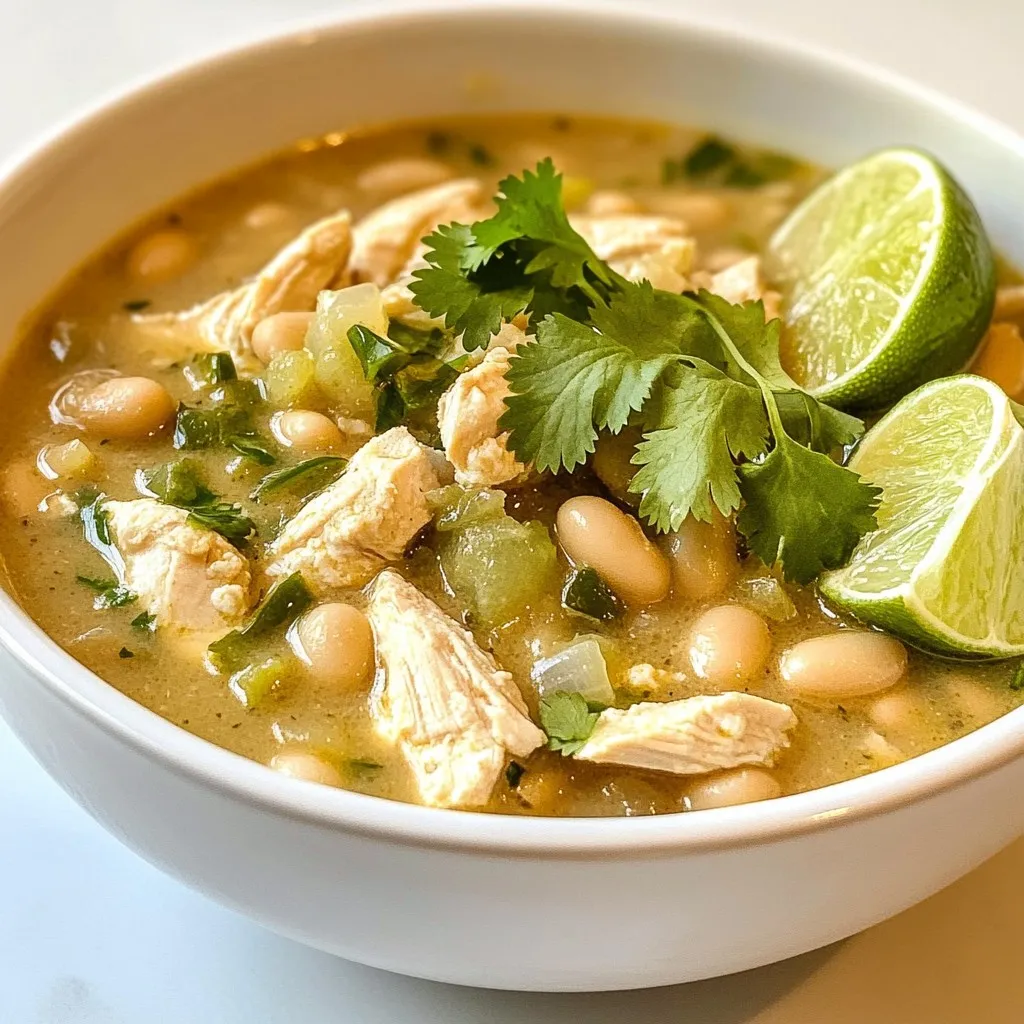 Creamy White Chicken Chili Simple and Flavorful Dish