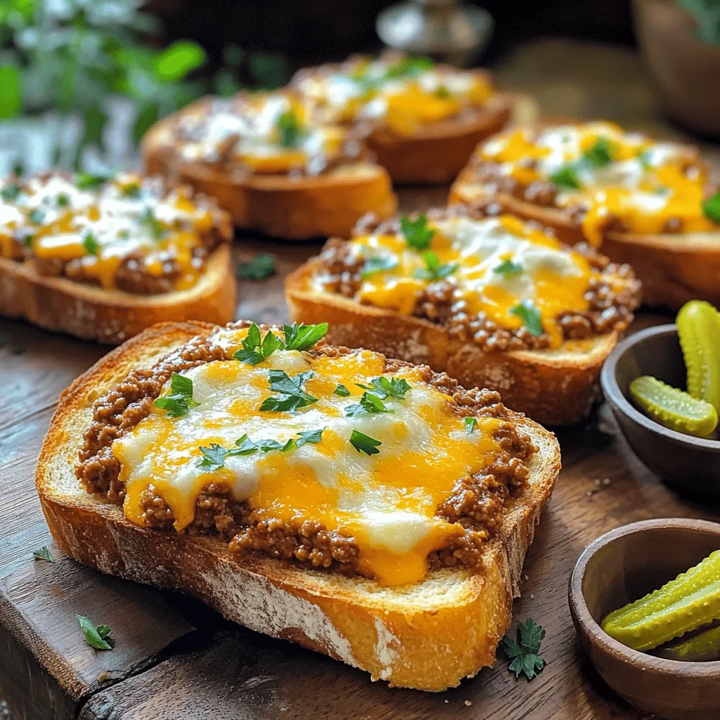 To make the filling for our Sloppy Joe melts, you will need: - 1 lb ground beef or turkey - 1 small onion, finely chopped - 2 cloves garlic, minced - 1/2 cup ketchup - 2 tablespoons Worcestershire sauce - 1 tablespoon brown sugar - 1 teaspoon mustard - Salt and pepper to taste