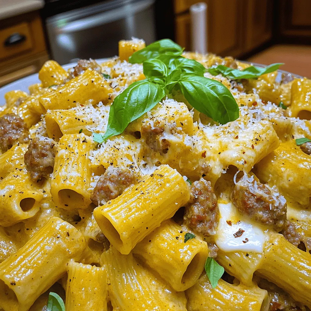 Creamy Sausage Rigatoni Flavorful and Easy Recipe