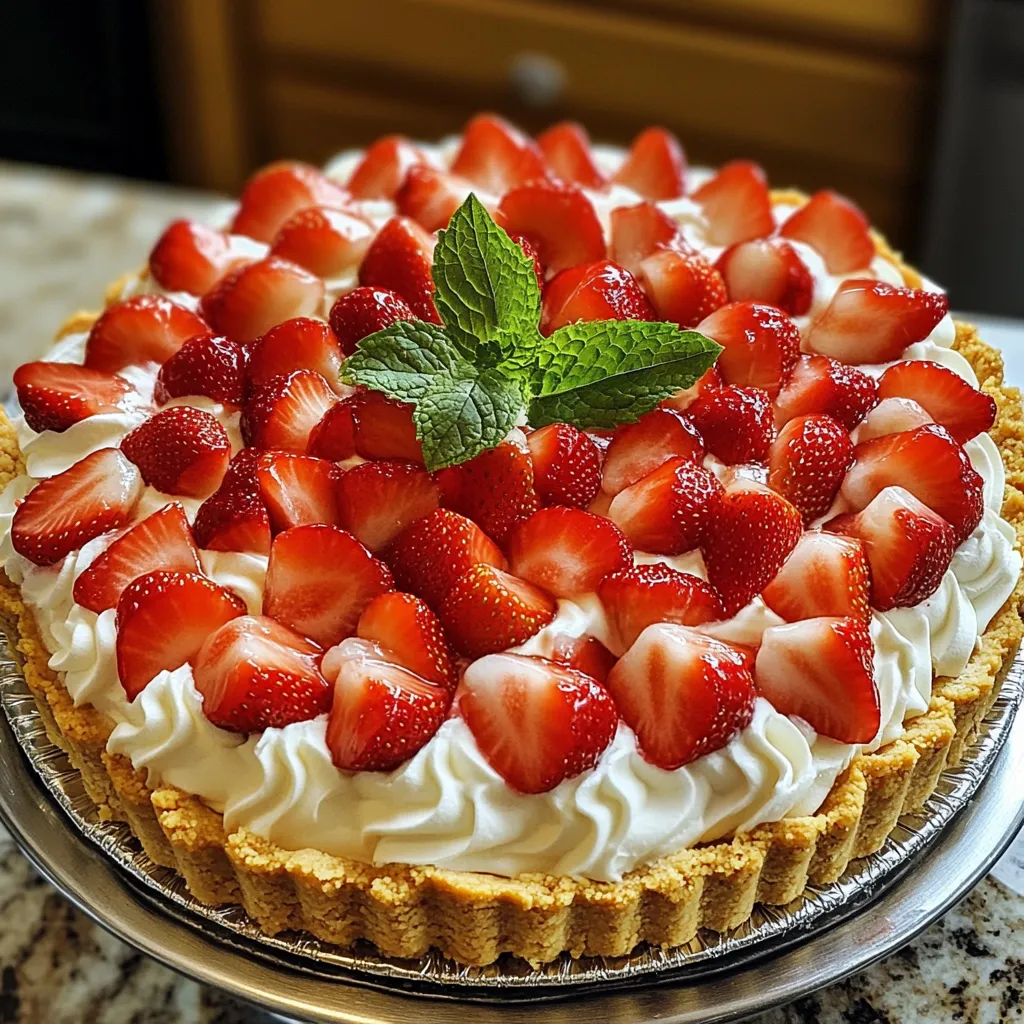 Strawberry Delight Icebox Pie Recipe