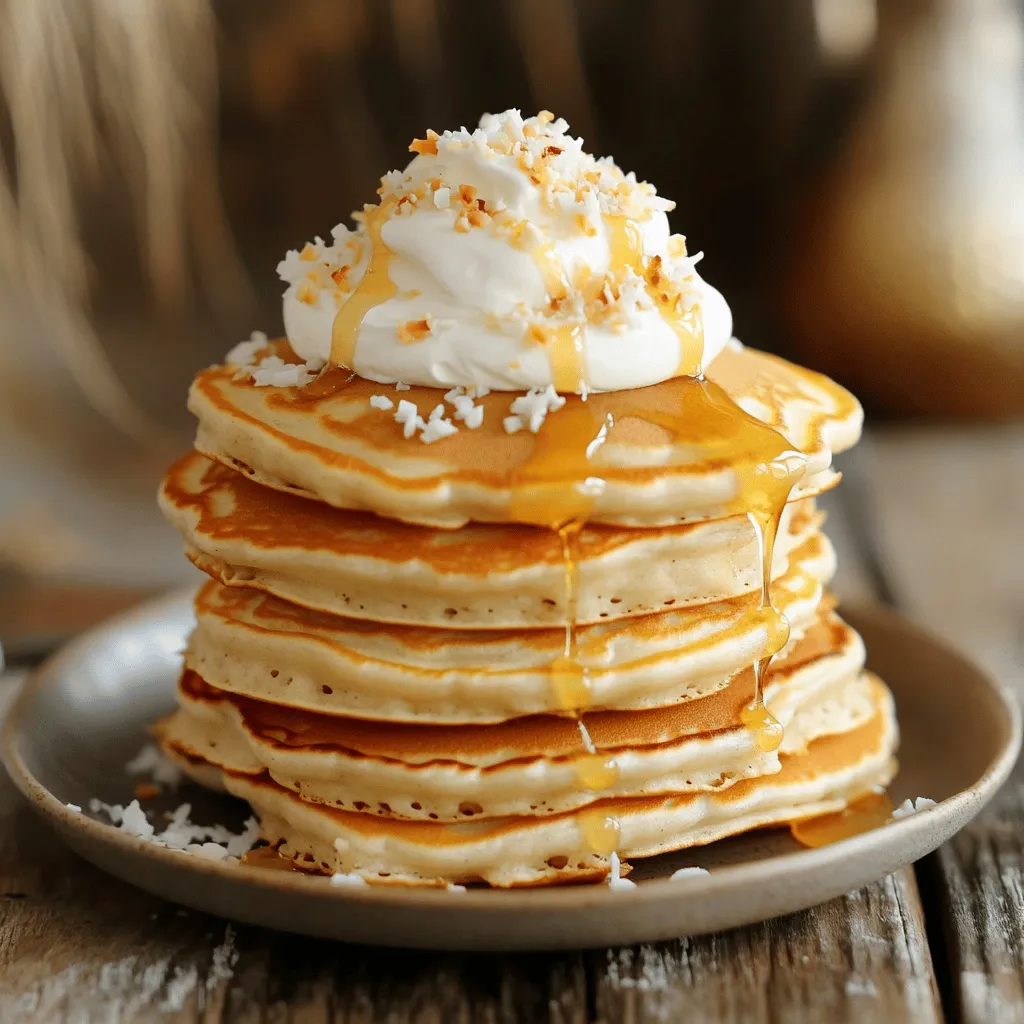 Coconut Cream Pie Pancakes Delightful Breakfast Treat