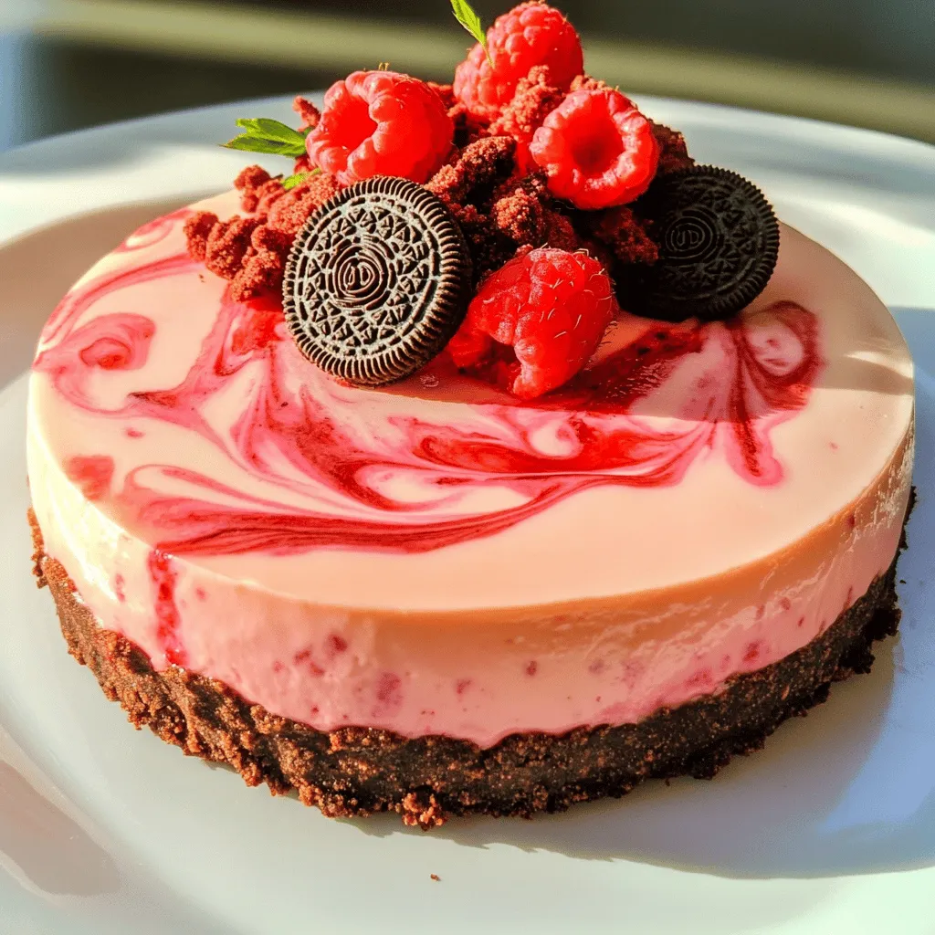Pink Oreo No-Bake Cheesecake Delightful and Easy Recipe