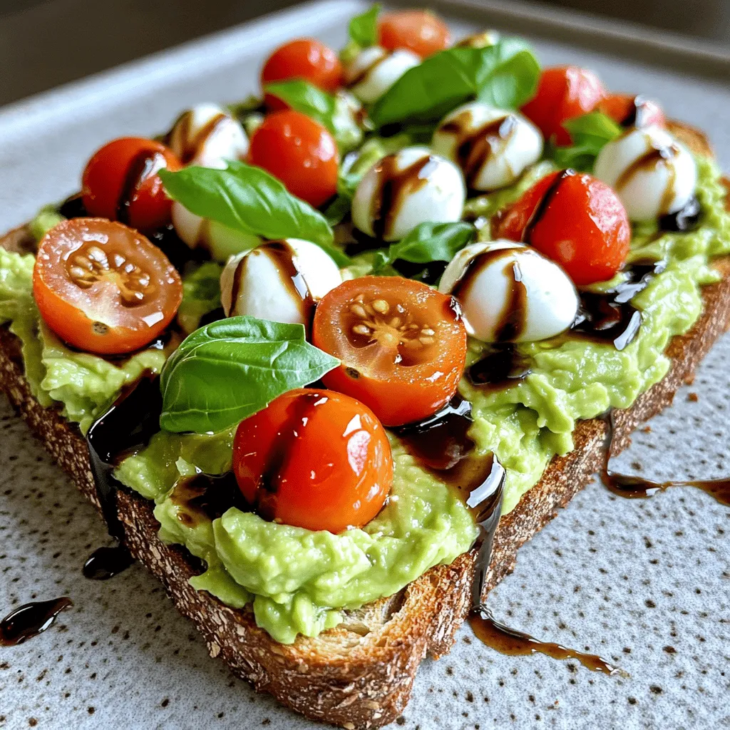 Caprese Avocado Toast Flavorful and Fresh Recipe