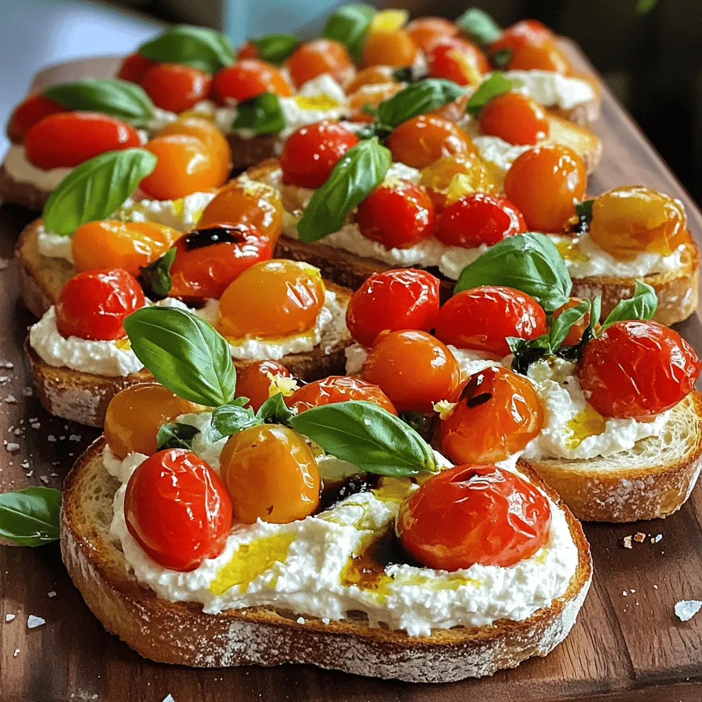 Roast Tomato &#038; Whipped Ricotta Toasts Delight Recipe