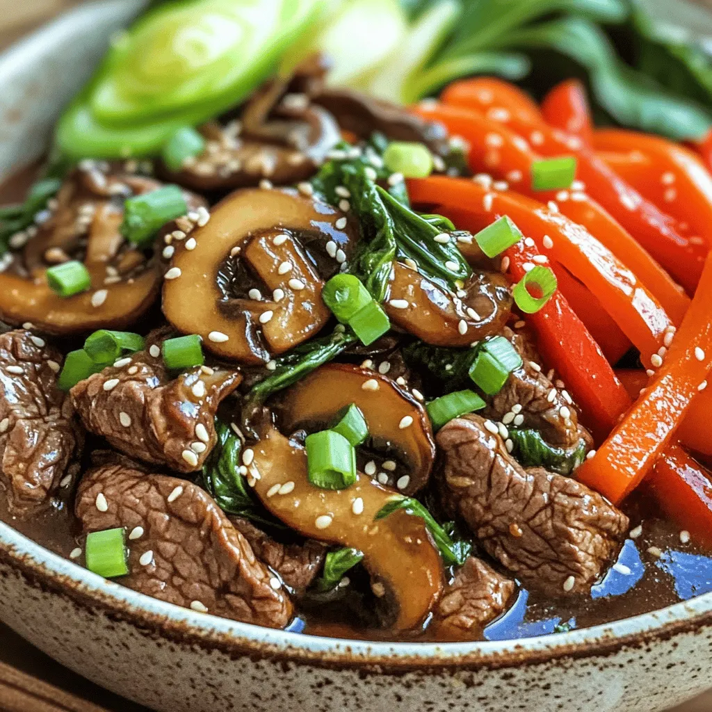Asian Beef with Mushrooms Tasty Weeknight Dinner