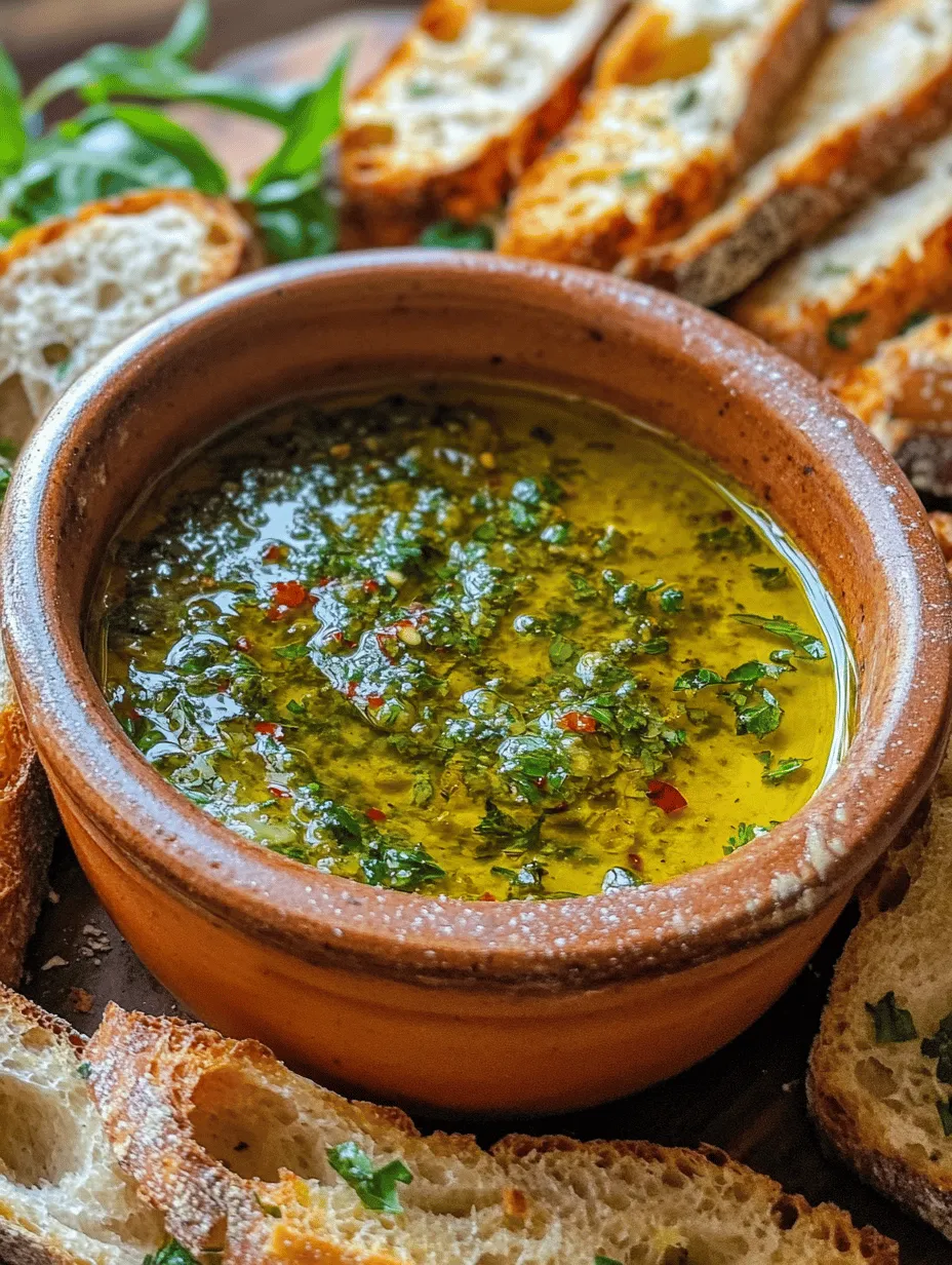 Mediterranean Olive Oil Dip with Warm Herbed Bread: A Flavorful Journey