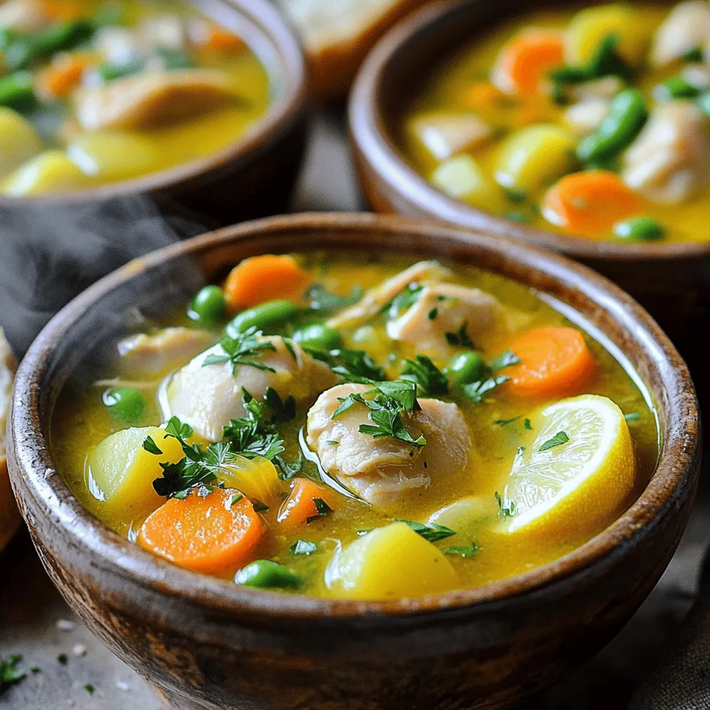 Slow Cooker Lemon Herb Chicken Stew Flavorful Recipe