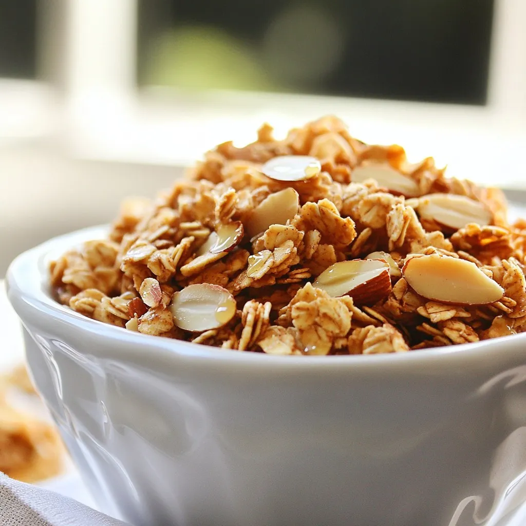 Vanilla Almond Granola Clusters Rich and Crunchy Snack