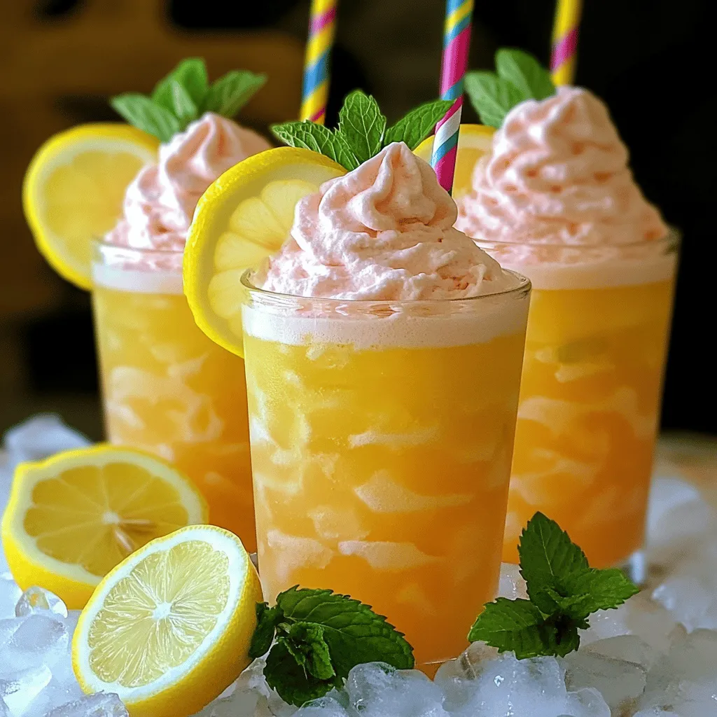 To make whipped pink lemonade, you need a few key ingredients. The main pink lemonade ingredients are lemon juice, sugar, and water. You can use fresh lemons for the best flavor. You