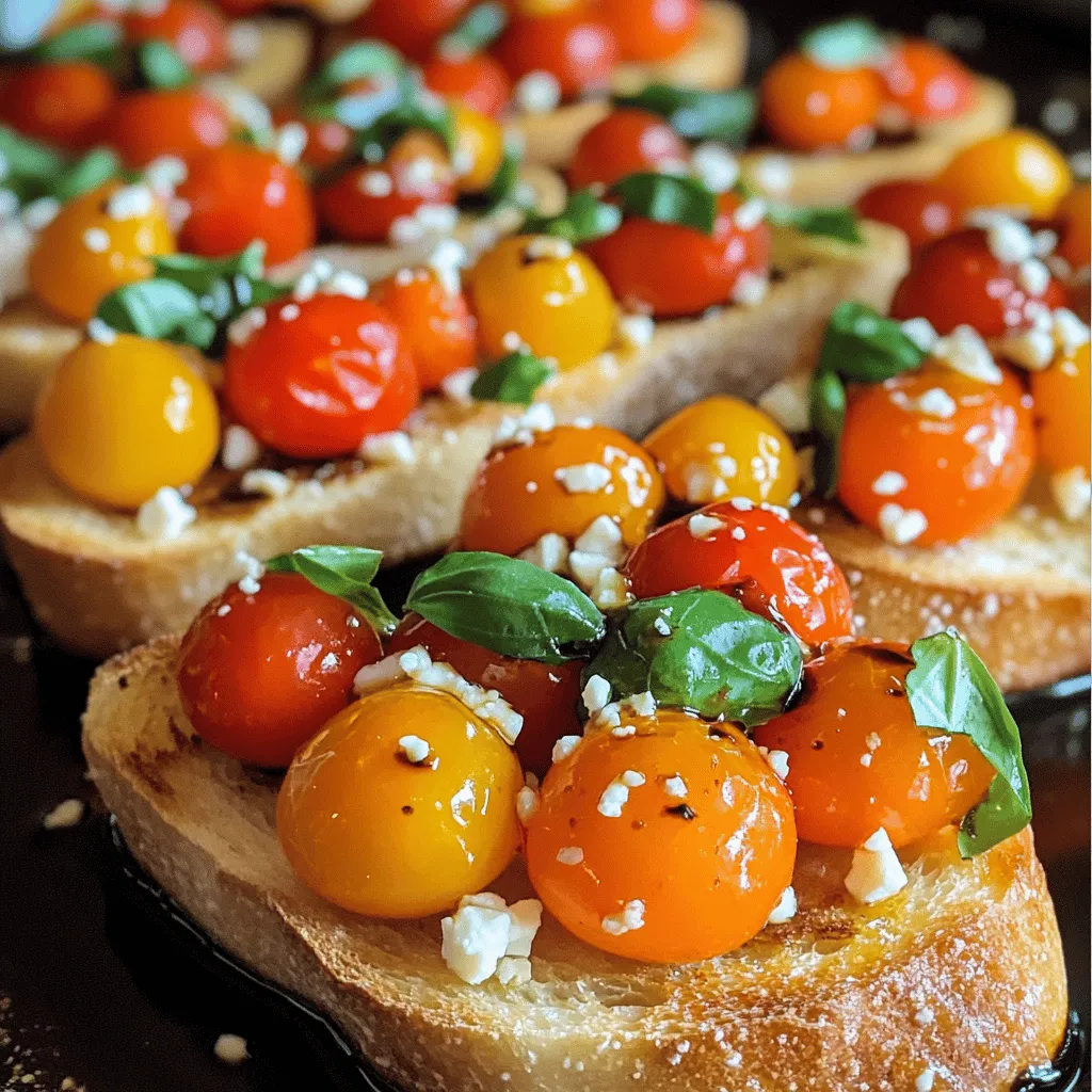 Bruschetta com Tomates Cereja Easy and Flavorful Recipe