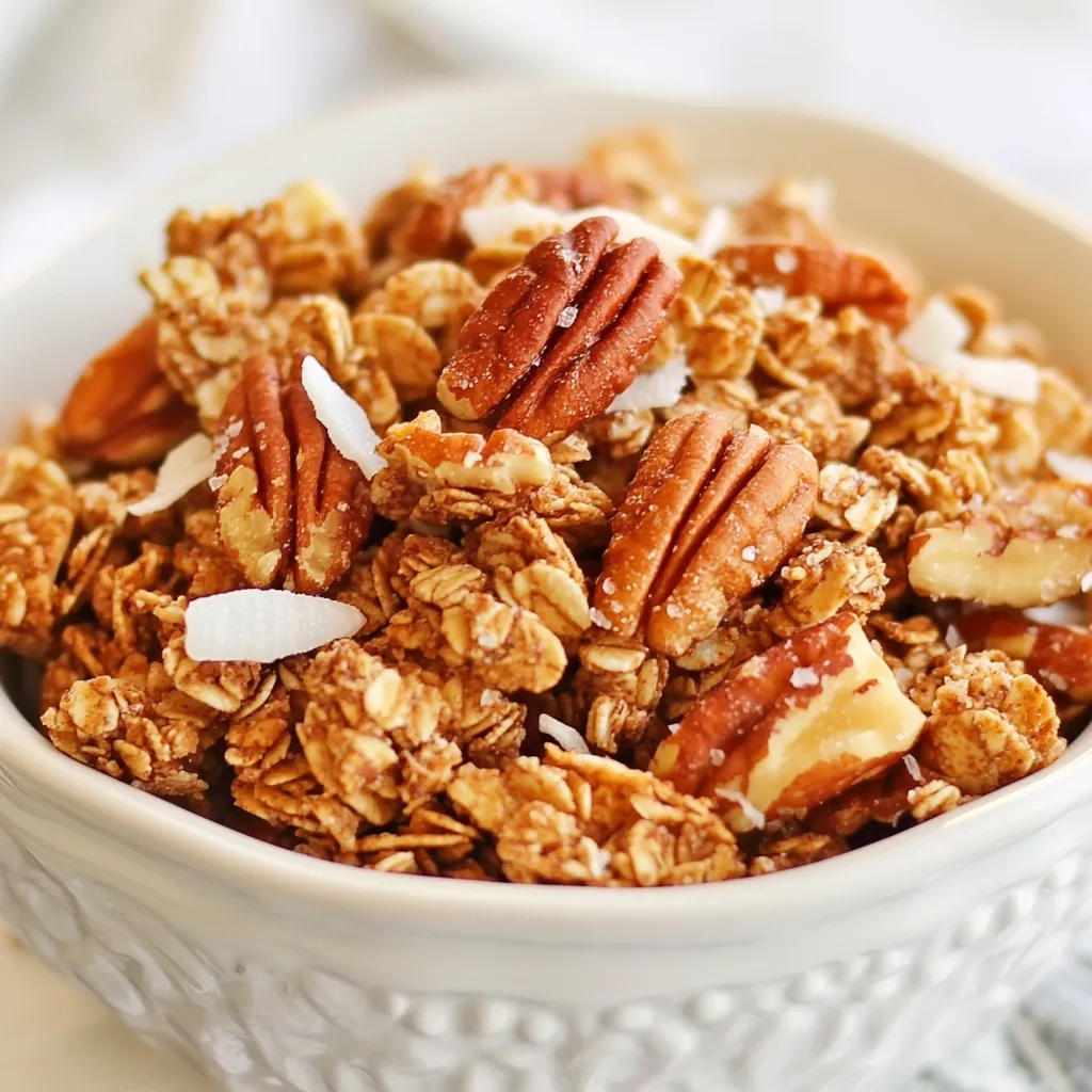 Maple Pecan Granola Clusters Crunchy and Tasty Snack