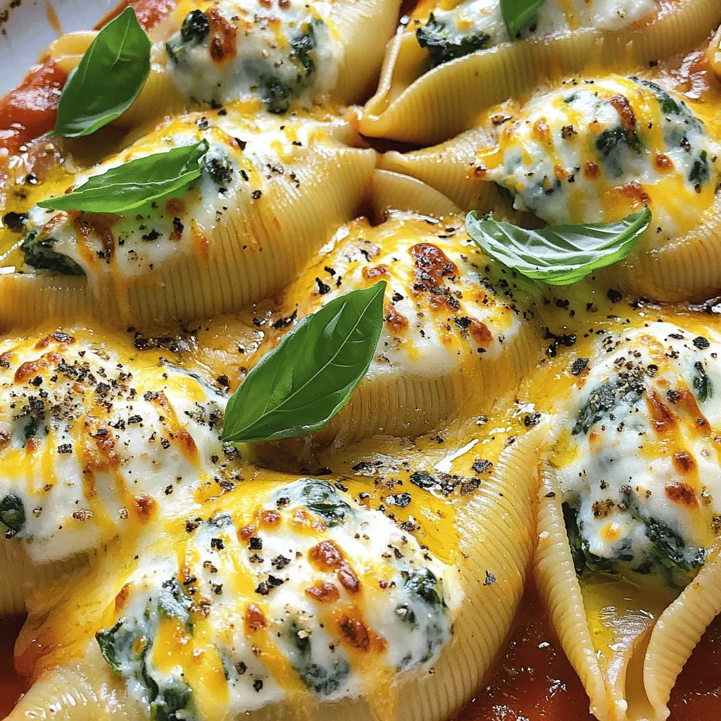 Cheesy Spinach Stuffed Shells Flavorful and Easy Recipe