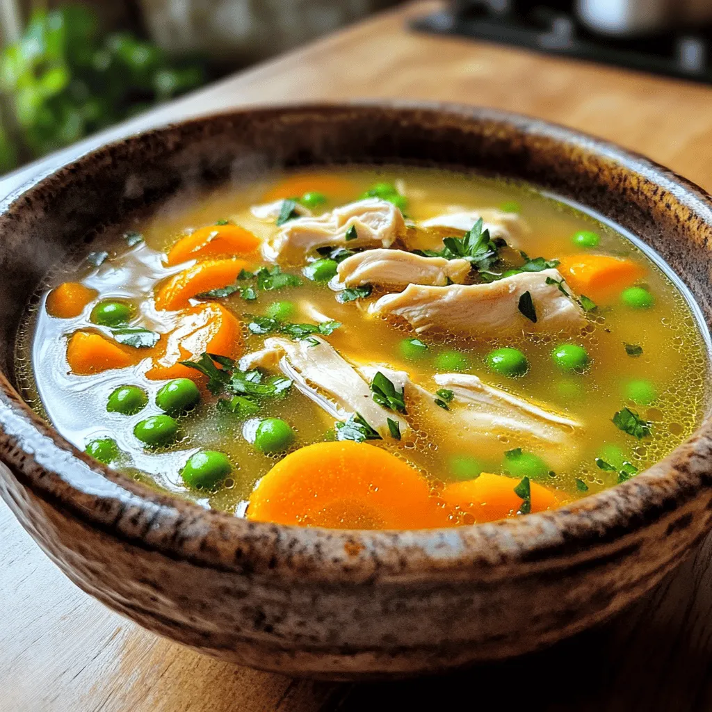 - Whole chicken (about 3-4 lbs), cut into pieces - 8 cups low-sodium chicken broth - 2 cups water - 3 medium carrots, sliced - 3 stalks celery, sliced - 1 medium onion, chopped - 3 cloves garlic, minced