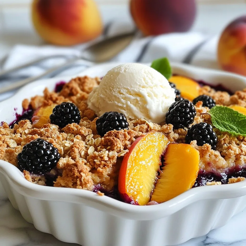 Blackberry Peach Crisp Delightful and Simple Recipe