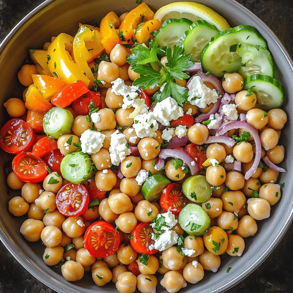Mediterranean Chickpea Salad Fresh and Flavorful Dish