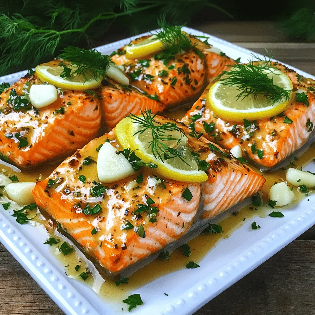 Best Garlic Butter Baked Salmon Recipe