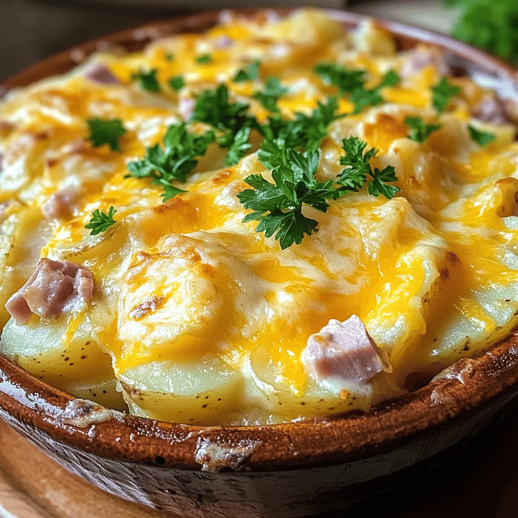 Creamy Cheesy Scalloped Potatoes and Ham: A Comforting Classic Recipe