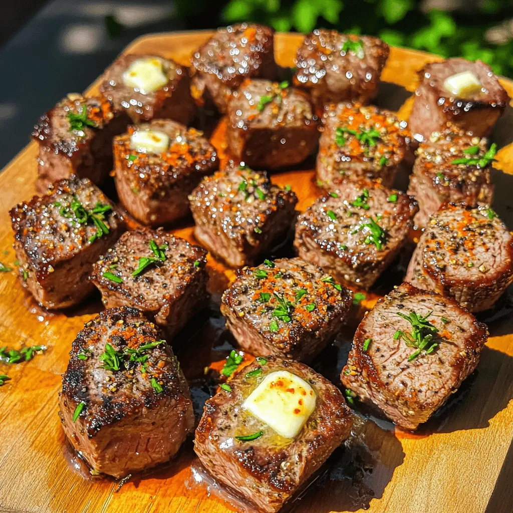 Air Fryer Garlic Butter Steak Bites Recipe