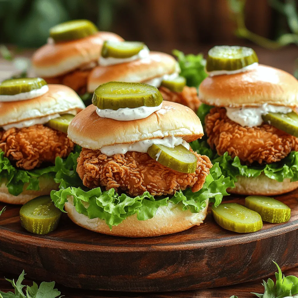 Fried Chicken Sliders Crunchy and Flavorful Delight