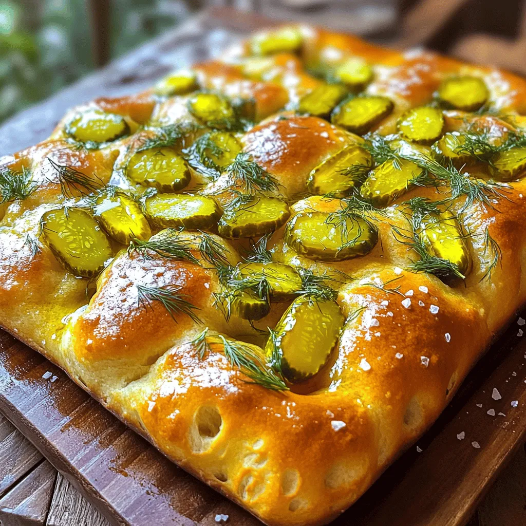 Dill Pickle Focaccia Delight: A Unique Culinary Experience
