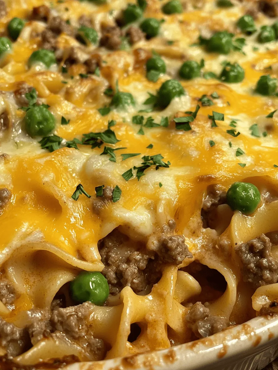 Creamy Dreamy Sour Cream Beef Noodle Casserole