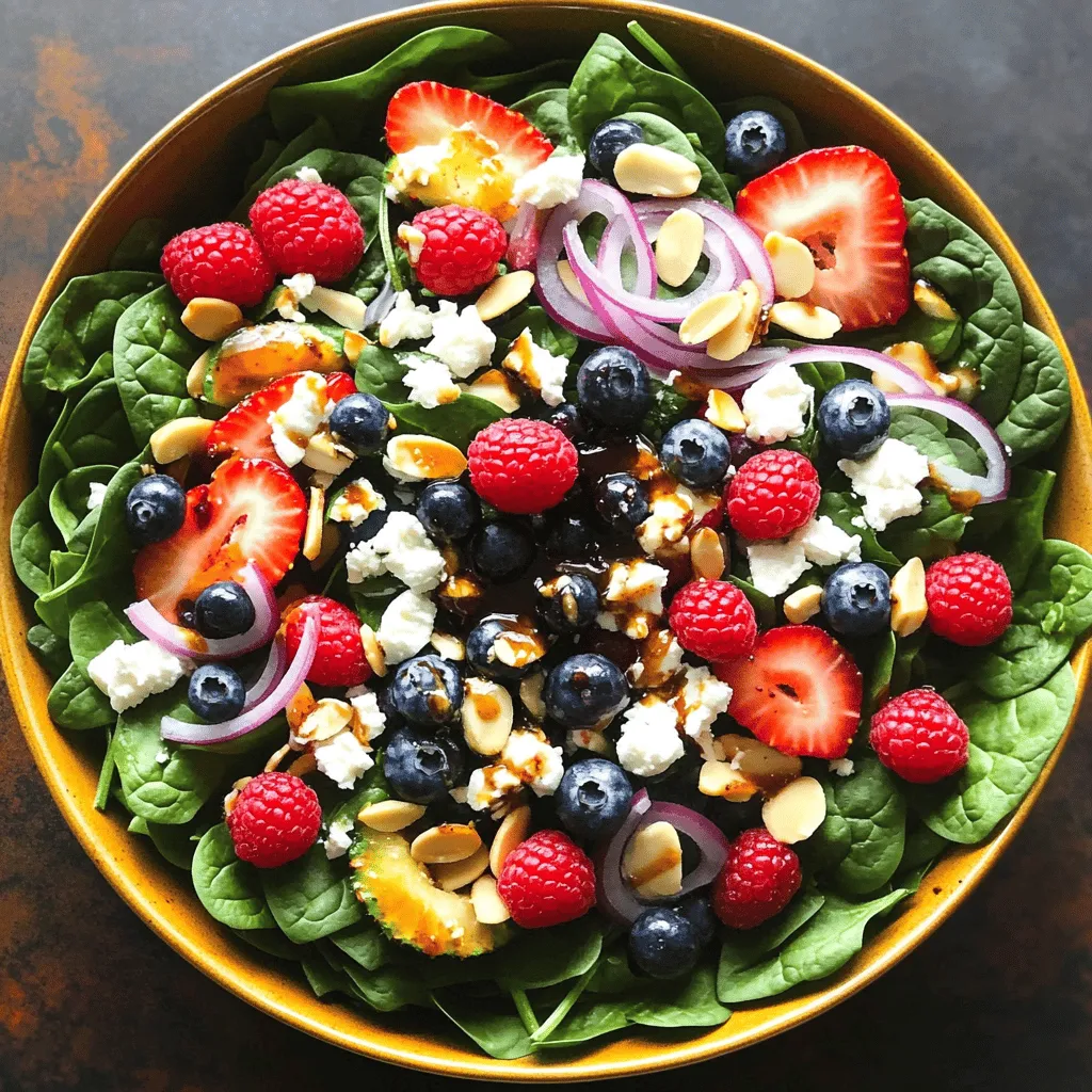 Fresh Berry Spinach Salad Simple and Tasty Recipe