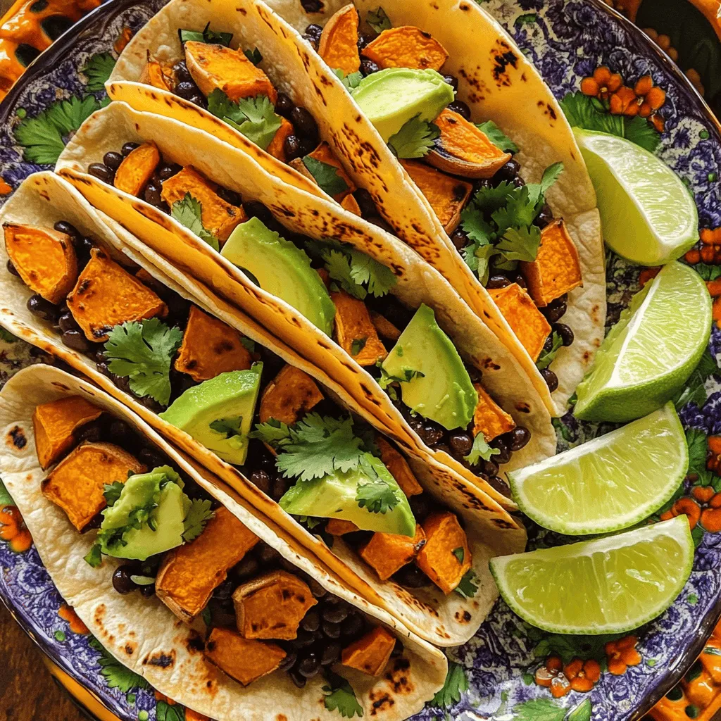 Sweet Potato Black Bean Tacos Flavorful and Easy Meal