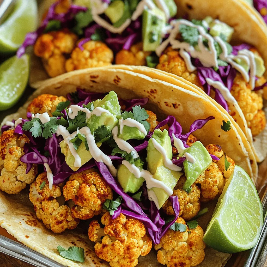Roasted Cauliflower Tacos Flavorful and Easy Recipe