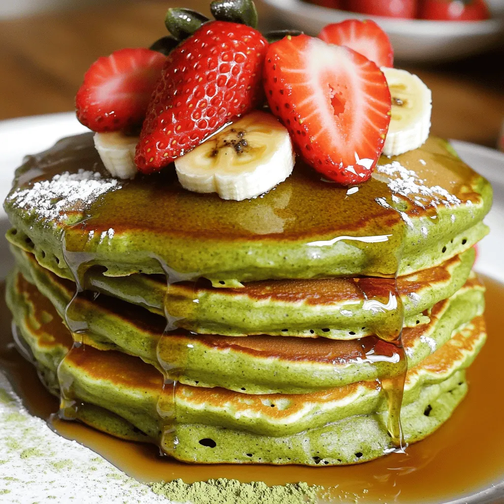 Matcha Green Tea Pancakes Soft and Fluffy Delight