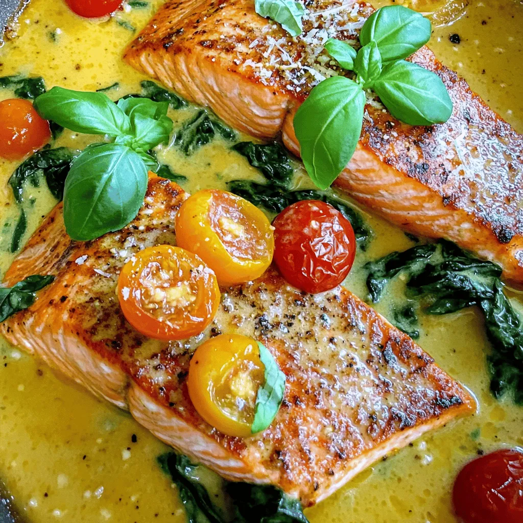 Savory Tuscan Salmon with Creamy Sauce Delight